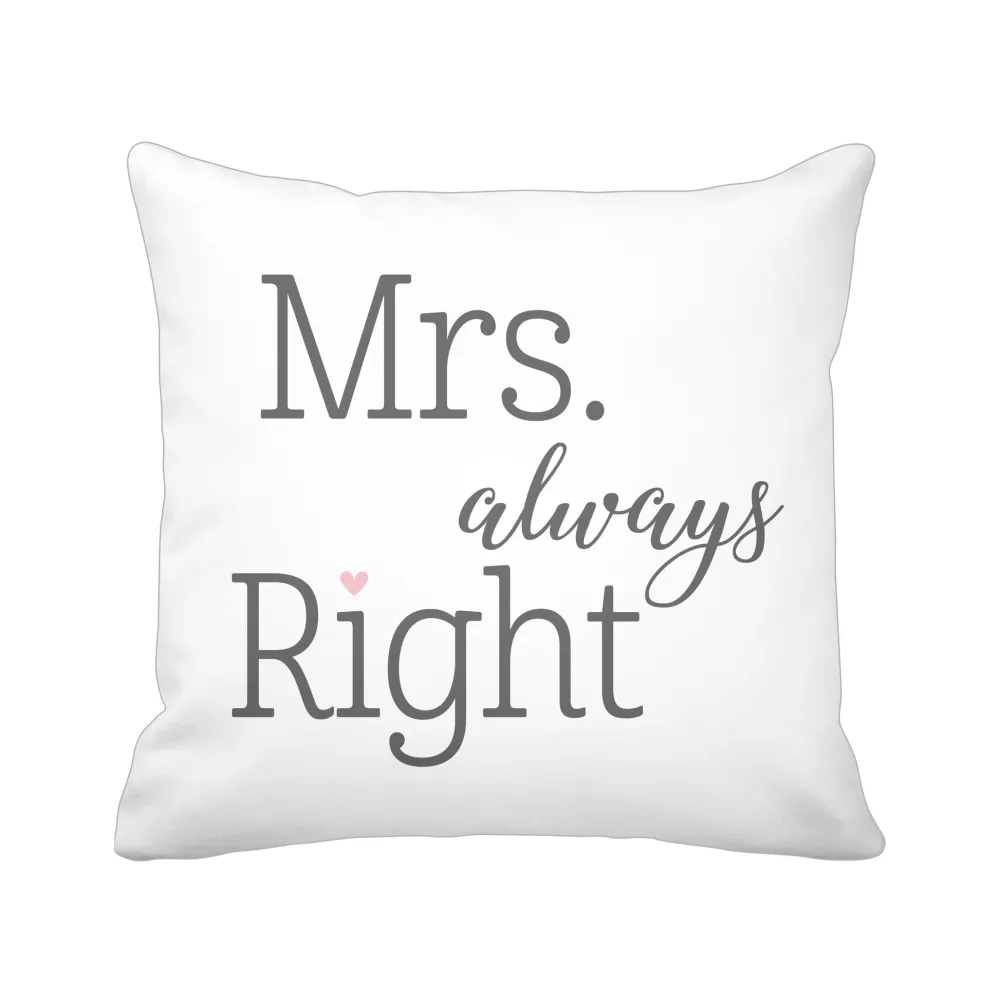 Krasilnikoff Kissen & Kissenbezüge-Kissenbezug Mrs. Always Right