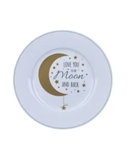 Krasilnikoff Kindergeschirr|Teller-Kleiner Teller Love you to the moon