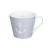 Krasilnikoff Geschirr & Tischdeko Skandinavisch|Becher, Tassen & Cups-Tasse Happy Cup Anchor