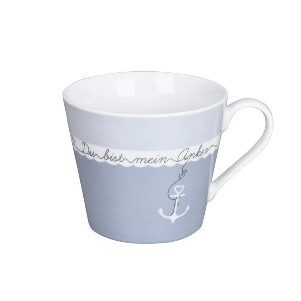 Krasilnikoff Geschirr & Tischdeko Skandinavisch|Becher, Tassen & Cups-Tasse, Happy Cup Du bist mein Anker