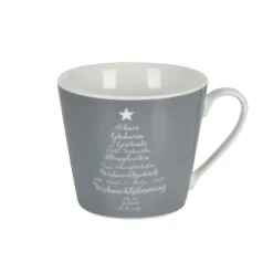 Krasilnikoff Geschirr & Tischdeko Skandinavisch|Becher, Tassen & Cups-Weihnachtliche Happy Cup Tasse Christmas Words