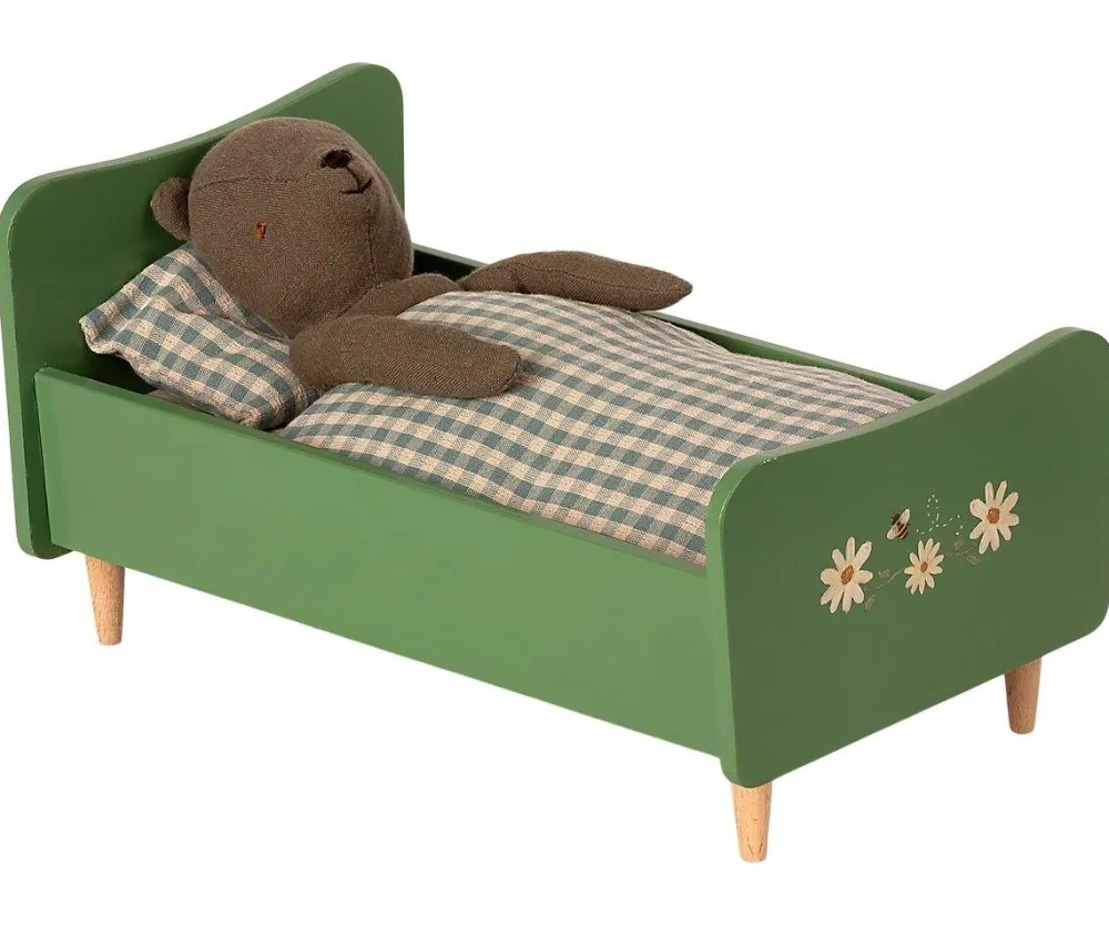 Maileg Spielzeug-Holzbett für Teddy Dad