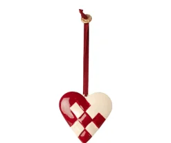 Maileg Dekohänger & Girlanden|Weihnachtsdeko-Metall Herz Ornament geflochten