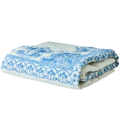RICE Decken & Plaids-Bauwolle Tagesdecke Baumwolldecke