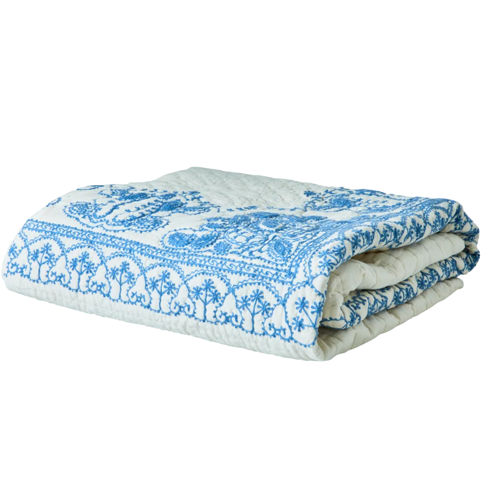 RICE Decken & Plaids-Bauwolle Tagesdecke Baumwolldecke