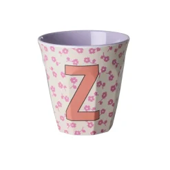 RICE Becher, Tassen & Cups|Geschirr & Tischdeko Skandinavisch-Buchstaben-Becher mit Blumen Medium