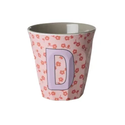 RICE Becher, Tassen & Cups|Geschirr & Tischdeko Skandinavisch-Buchstaben-Becher mit Blumen Medium