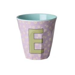 RICE Becher, Tassen & Cups|Geschirr & Tischdeko Skandinavisch-Buchstaben-Becher mit Blumen Medium