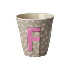 RICE Becher, Tassen & Cups|Geschirr & Tischdeko Skandinavisch-Buchstaben-Becher mit Blumen Medium