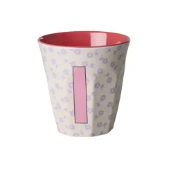 RICE Becher, Tassen & Cups|Geschirr & Tischdeko Skandinavisch-Buchstaben-Becher mit Blumen Medium
