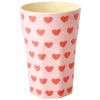 RICE Becher, Tassen & Cups|Geschirr & Tischdeko Skandinavisch-Großer Melamin Becher Sweet Hearts