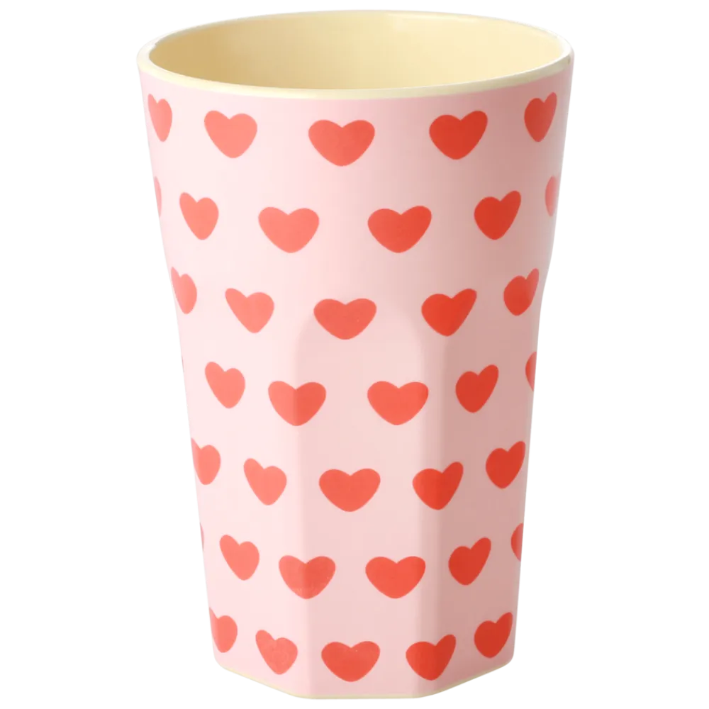 RICE Becher, Tassen & Cups|Geschirr & Tischdeko Skandinavisch-Großer Melamin Becher Sweet Hearts