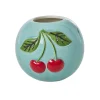RICE Vasen-Handbemalte Keramik Vase Kirsche