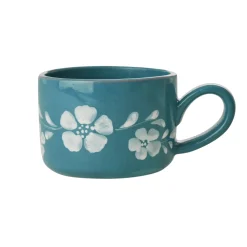 RICE Becher, Tassen & Cups|Geschirr & Tischdeko Skandinavisch-Keramik Cappuccino Tasse Handgemalt