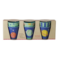 RICE Becher, Tassen & Cups|Geschirr & Tischdeko Skandinavisch-Kinder Melamin Becher Galaxy 6er