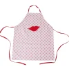 RICE Schürzen & Ofenhandschuhe-Kinder Schürze Kiss Print aus Baumwolle
