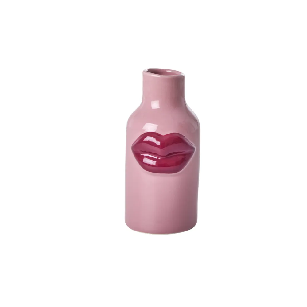 RICE Vasen-Kleine Keramik Vase Lipstick