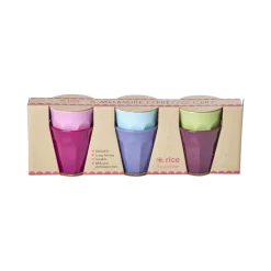 RICE Becher, Tassen & Cups|Geschirr & Tischdeko Skandinavisch-Kleine Melamin Becher Espressogröße, mehrfarbig, 6er Pack