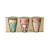 RICE Becher, Tassen & Cups|Geschirr & Tischdeko Skandinavisch-Medium Melamin Becher 6er gemustert All you need...