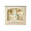 RICE Besteck|Teller-Melamin Baby-Geschirrset Crème Sweet Jungle Print