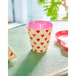 RICE Becher, Tassen & Cups|Geschirr & Tischdeko Skandinavisch-Melamin Becher Darling Hearts