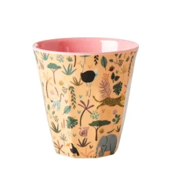 RICE Becher, Tassen & Cups|Geschirr & Tischdeko Skandinavisch-Melamin Becher 6er-Set Funky Prints Pink