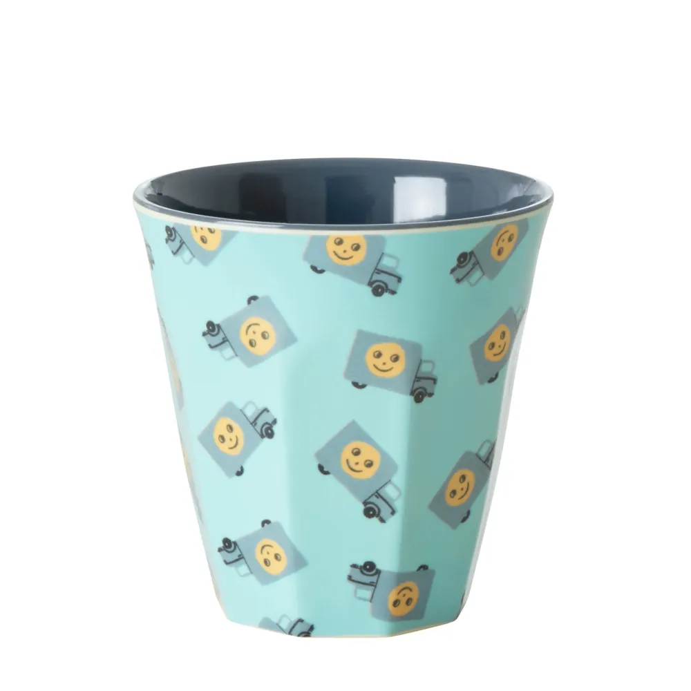 RICE Becher, Tassen & Cups|Geschirr & Tischdeko Skandinavisch-Melamin Becher 6er-Set Small Happy Cars