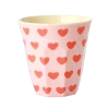 RICE Becher, Tassen & Cups|Geschirr & Tischdeko Skandinavisch-Melamin Becher Medium Sweet Hearts