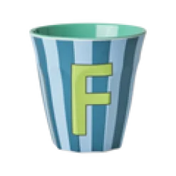 RICE Becher, Tassen & Cups|Geschirr & Tischdeko Skandinavisch-Melamin Buchstabenbecher gestreift