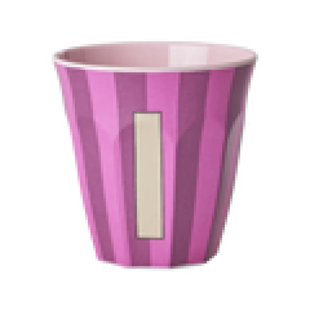 RICE Becher, Tassen & Cups|Geschirr & Tischdeko Skandinavisch-Melamin Buchstabenbecher gestreift