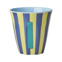RICE Becher, Tassen & Cups|Geschirr & Tischdeko Skandinavisch-Melamin Buchstabenbecher gestreift
