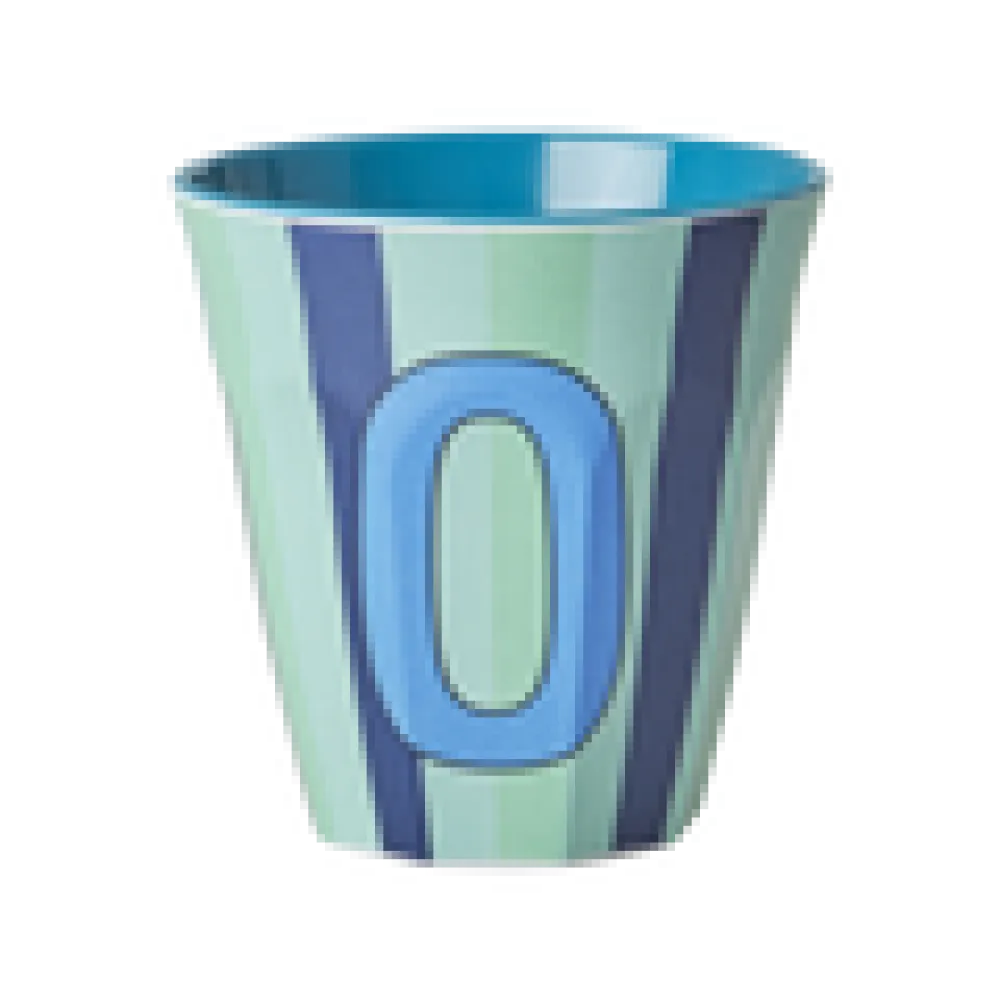 RICE Becher, Tassen & Cups|Geschirr & Tischdeko Skandinavisch-Melamin Buchstabenbecher gestreift