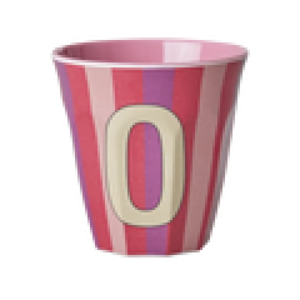 RICE Becher, Tassen & Cups|Geschirr & Tischdeko Skandinavisch-Melamin Buchstabenbecher gestreift