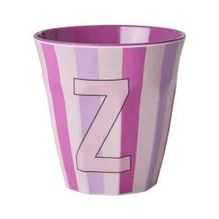 RICE Becher, Tassen & Cups|Geschirr & Tischdeko Skandinavisch-Melamin Buchstabenbecher gestreift