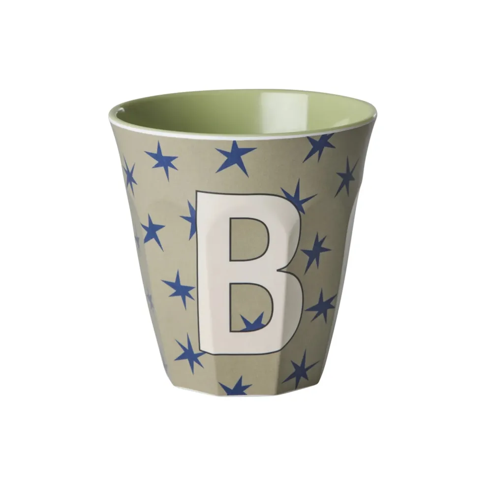 RICE Becher, Tassen & Cups|Geschirr & Tischdeko Skandinavisch-Melamin Buchstabenbecher Stars
