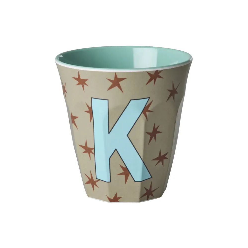 RICE Becher, Tassen & Cups|Geschirr & Tischdeko Skandinavisch-Melamin Buchstabenbecher Stars