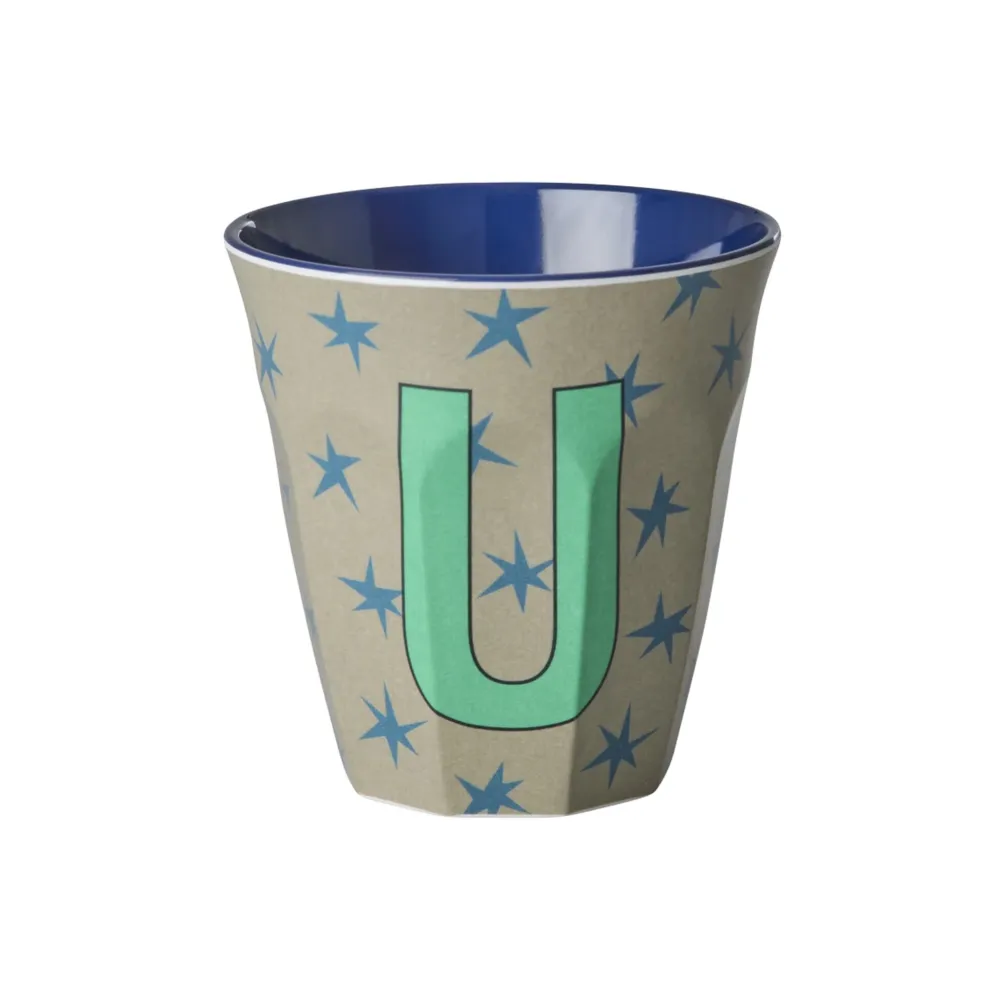 RICE Becher, Tassen & Cups|Geschirr & Tischdeko Skandinavisch-Melamin Buchstabenbecher Stars