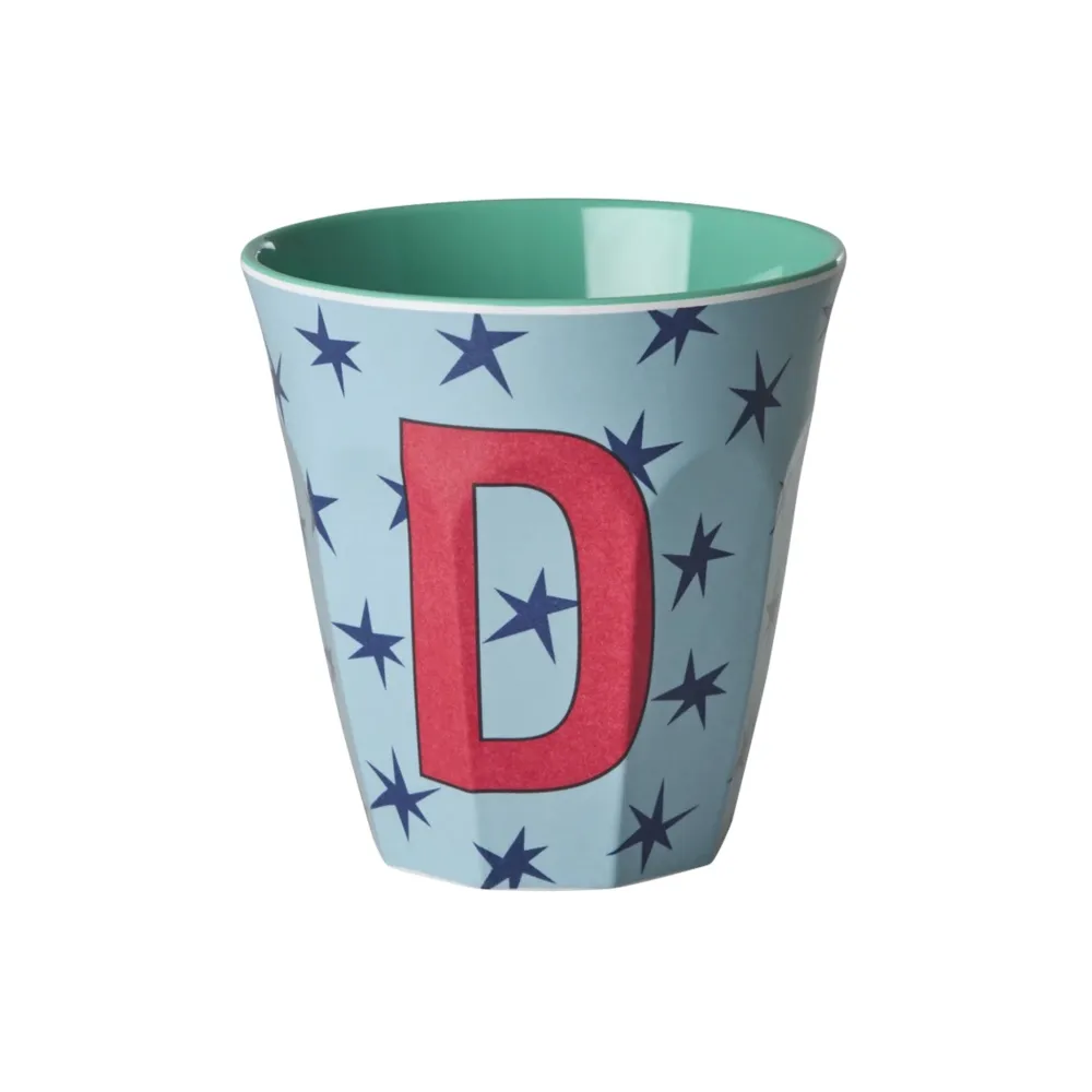 RICE Becher, Tassen & Cups|Geschirr & Tischdeko Skandinavisch-Melamin Buchstabenbecher Stars