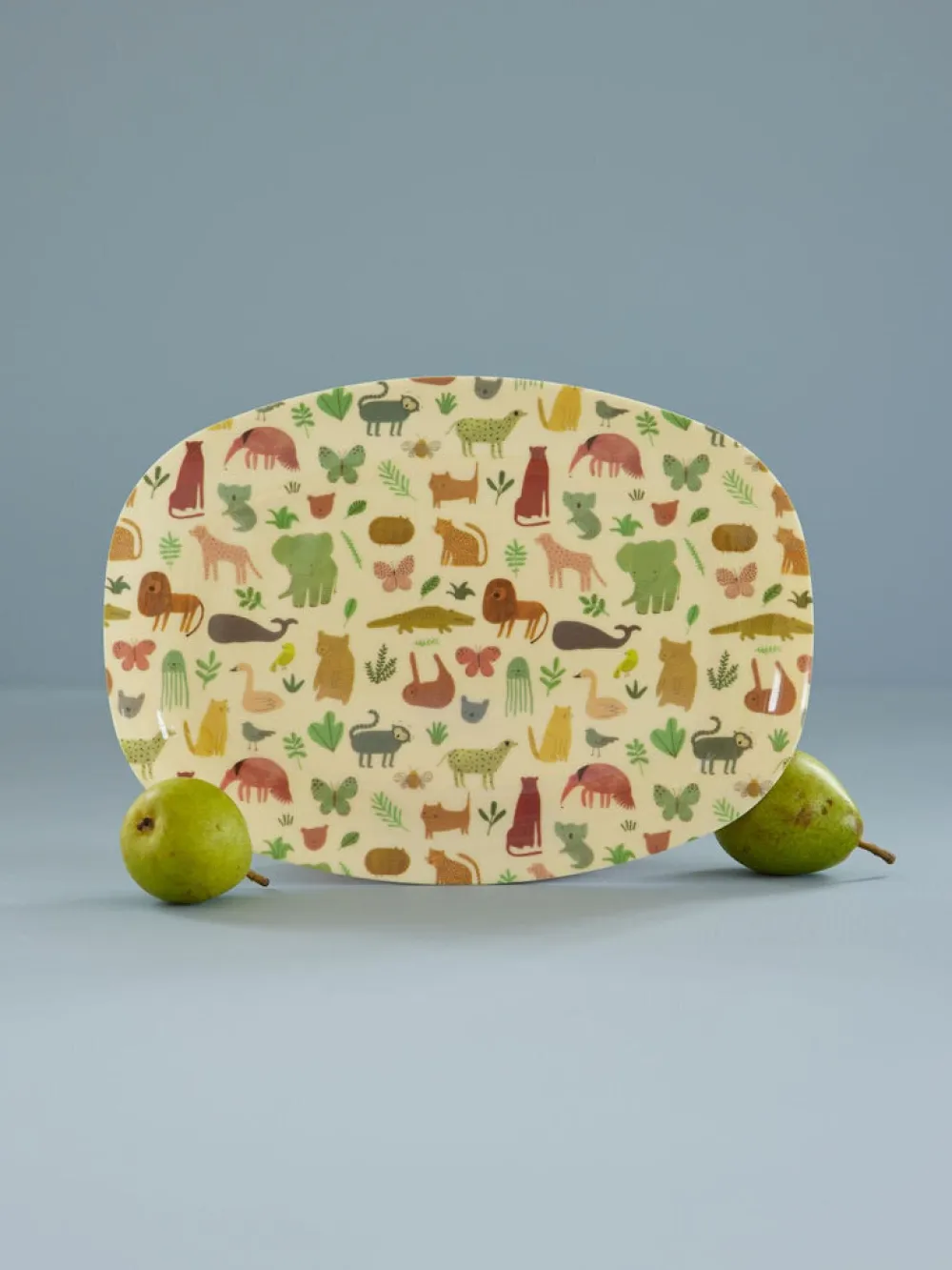 RICE Teller|Geschirr & Tischdeko Skandinavisch-Melamin Kinderteller Sweet Jungle Print