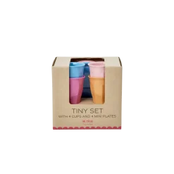 RICE Teller|Becher, Tassen & Cups-Melamin Mini Set Geschenkbox