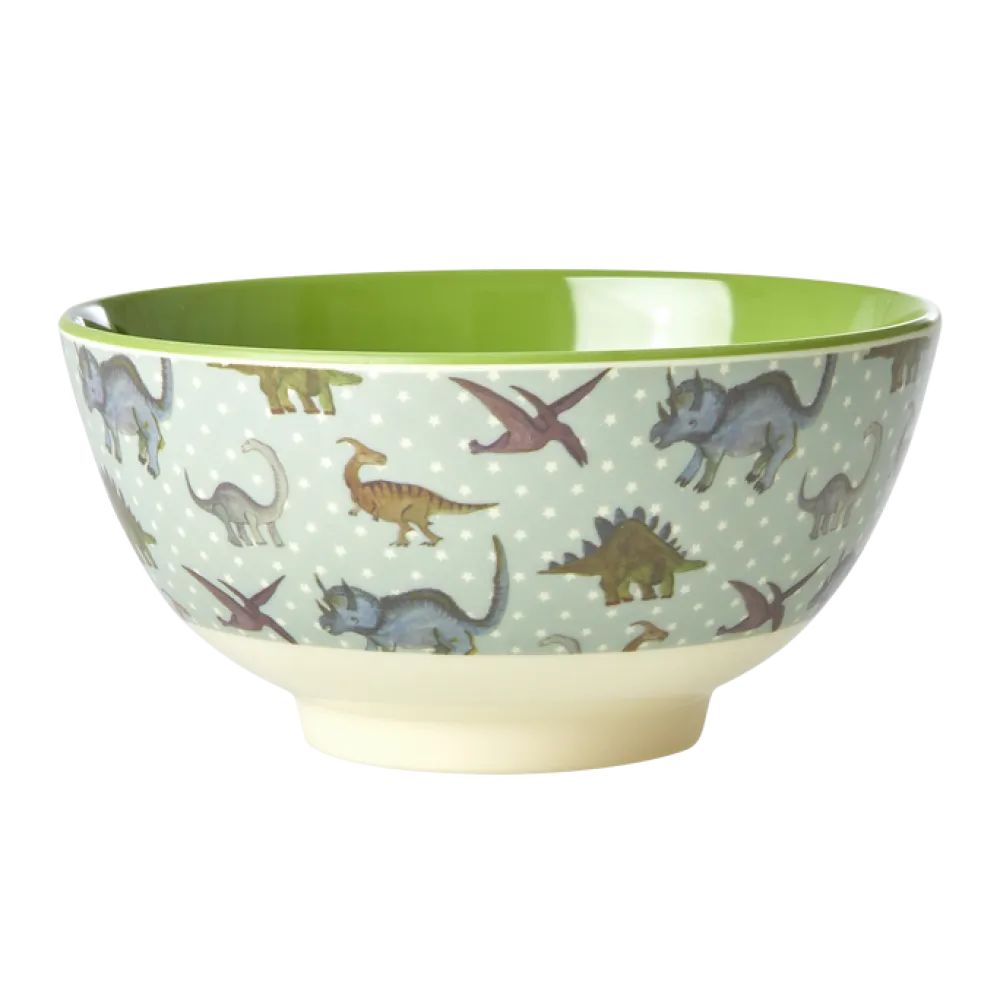 RICE Schüsseln & Schalen|Geschirr & Tischdeko Skandinavisch-Melamin Schüssel New Dino Print
