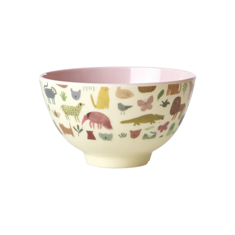 RICE Schüsseln & Schalen|Geschirr & Tischdeko Skandinavisch-Melamin Schüssel Sweet Jungle Print