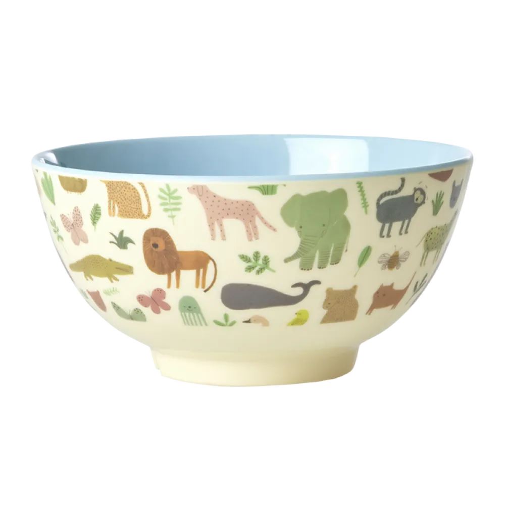 RICE Schüsseln & Schalen|Geschirr & Tischdeko Skandinavisch-Melamin Schüssel Sweet Jungle Print