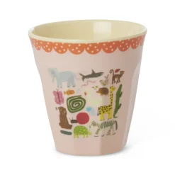 RICE Becher, Tassen & Cups|Geschirr & Tischdeko Skandinavisch-Mittelgroßer Kinderbecher aus Melamin Wildlife