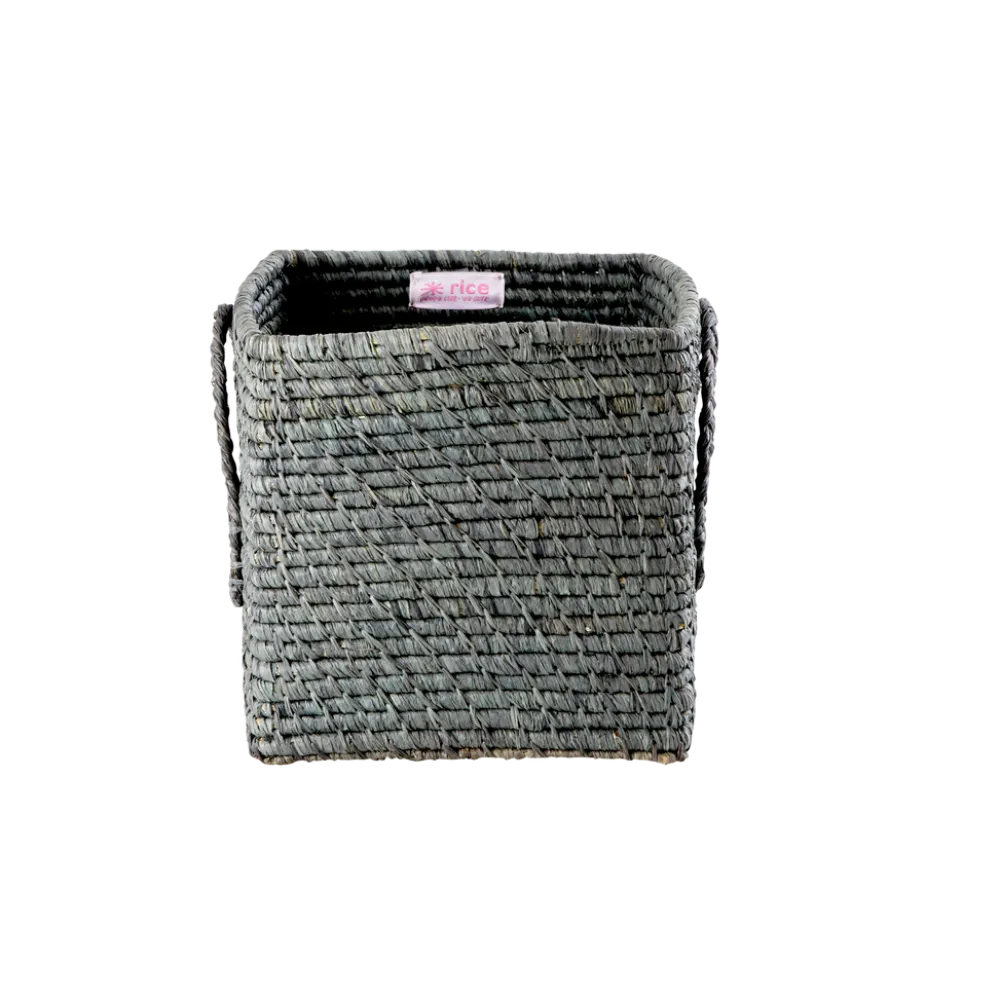 RICE Körbe-quadratischer Korb Raffia