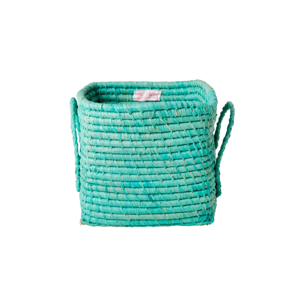 RICE Körbe-quadratischer Korb Raffia