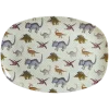 RICE Teller|Geschirr & Tischdeko Skandinavisch-Rechteckig Melamin Kinderteller New Dino Print