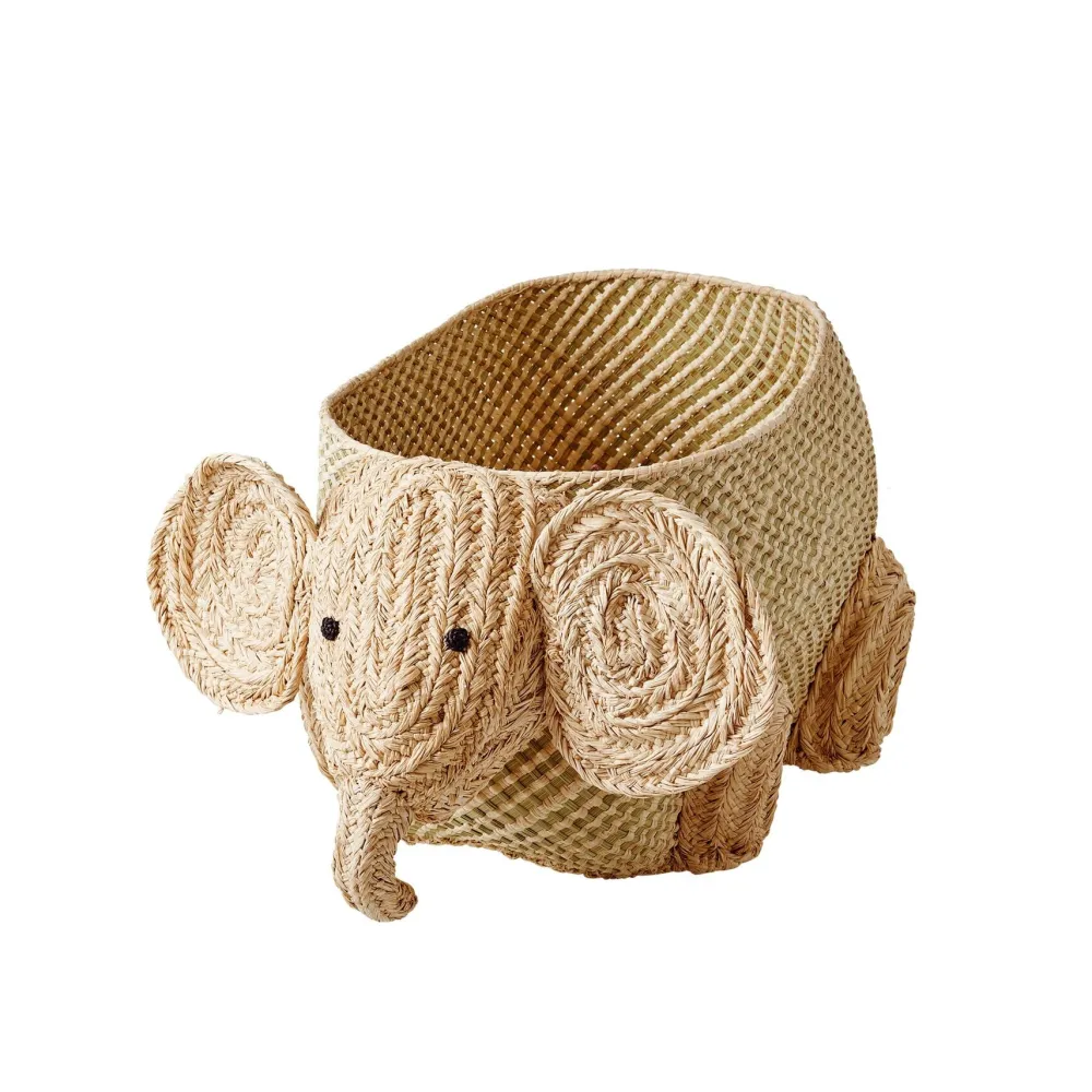 RICE Körbe-Seegras Aufbewahrungskorb Elefant