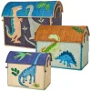 RICE Körbe-Spielzeug Korb 3er-Set aus Bast mit Dinosauriern