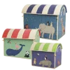 RICE Deko & Aufbewahrung-Spielzeugkörbe Aufbewahrung Zootiere 3er Set